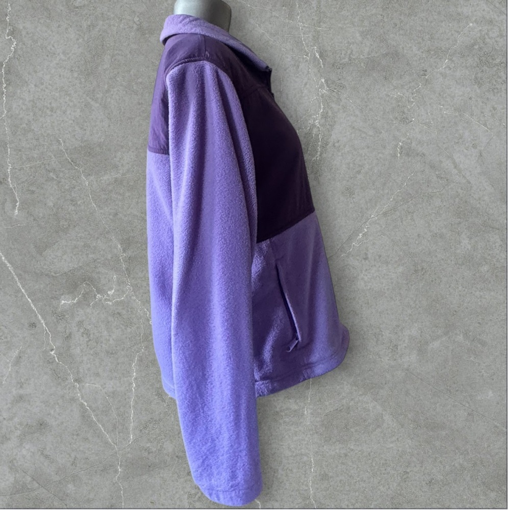 $10 Add-on | Columbia Purple Fleece Jacket - Women's Casual Zip Front - Picture 5 of 14